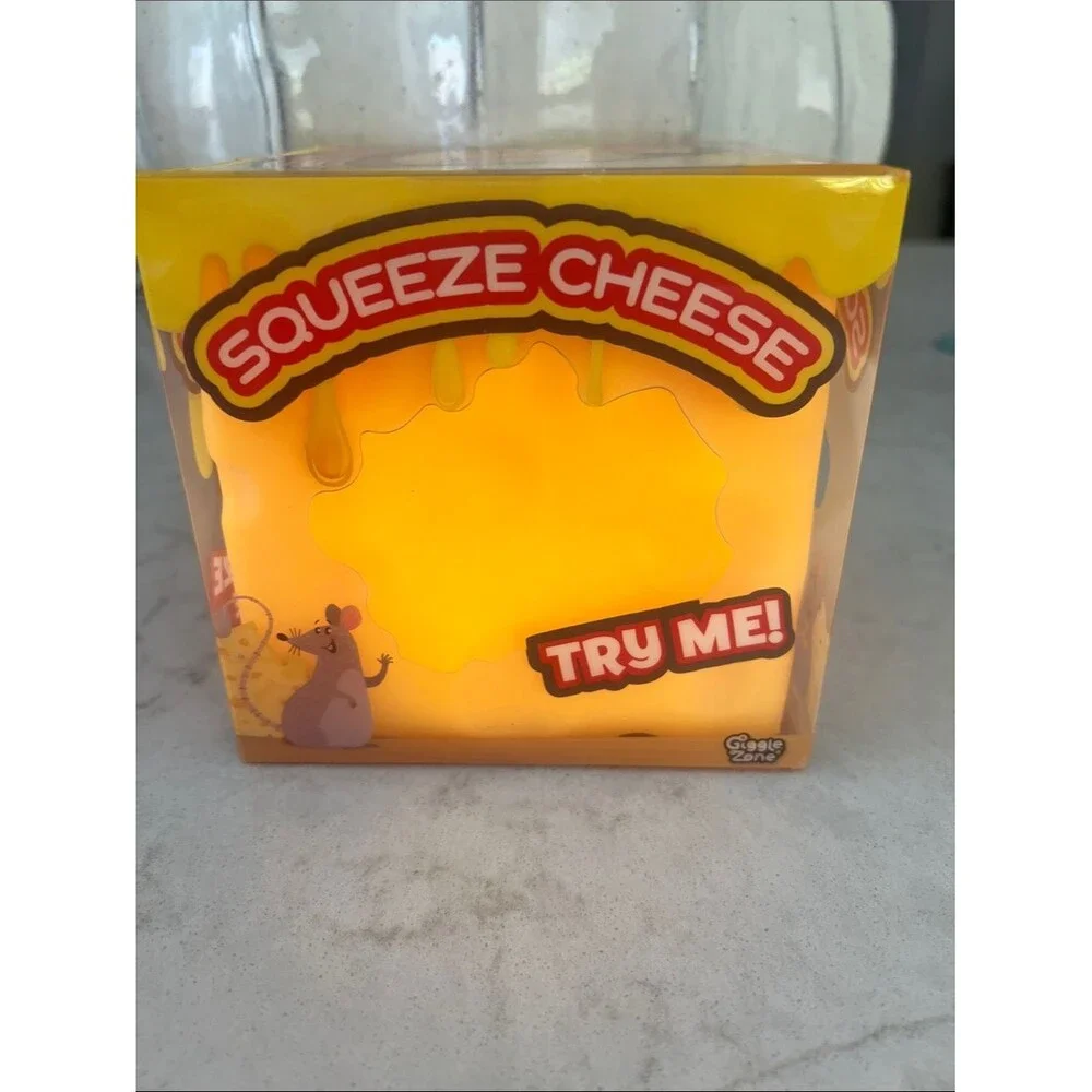 Giggle Zone Squeeze Cheese Block Large Squishy Sensory Fidget Stress BNWT